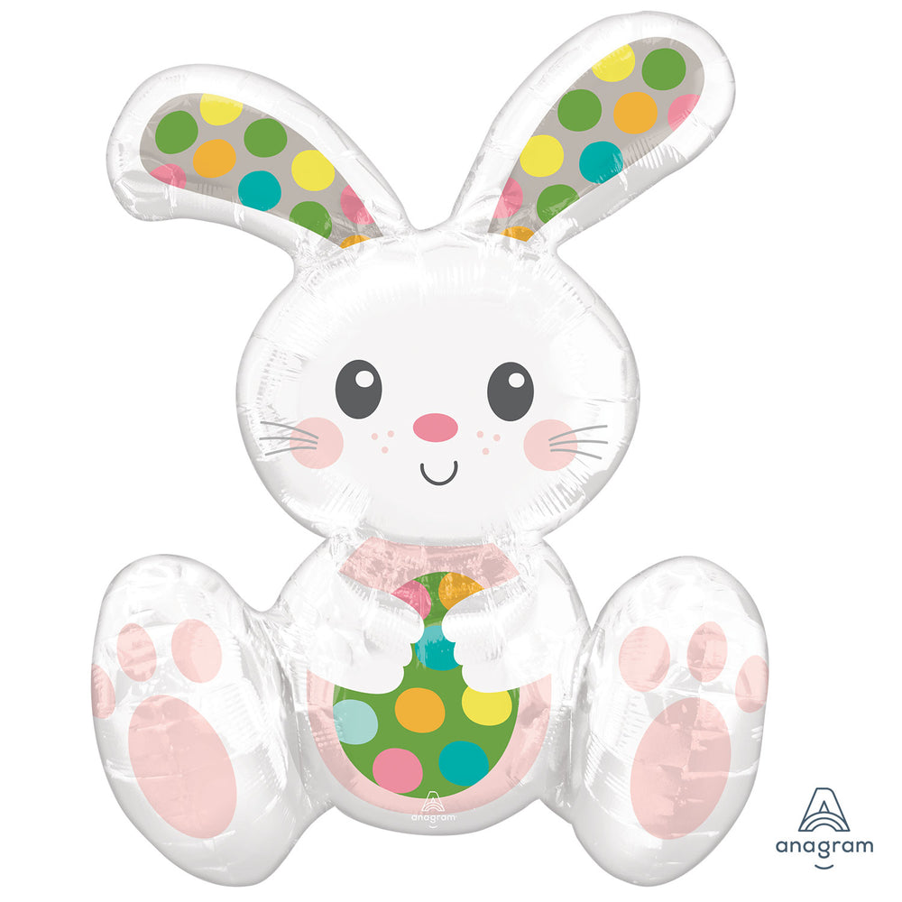 Anagram Sitting Easter Bunny Multi  Foil