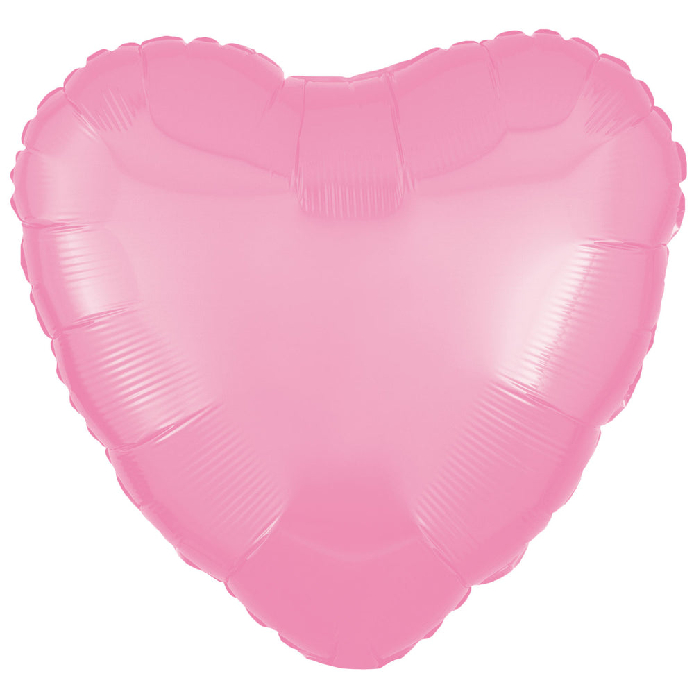 Amscan Metallic Pink Heart Standard Foil