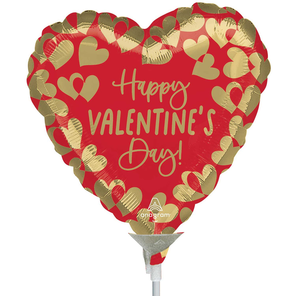 Anagram MiniShape Golden Happy Valentine's Foil