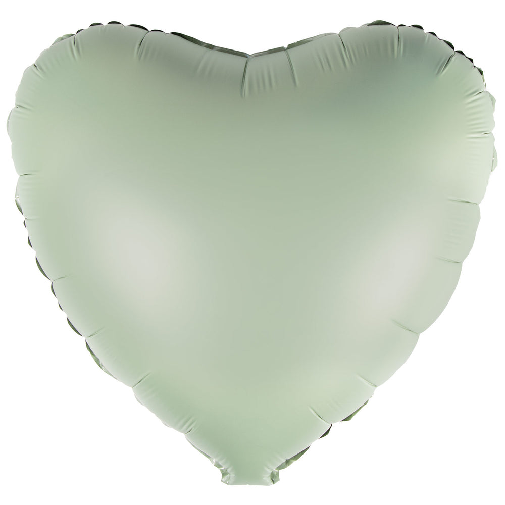 Amscan Silk Lustre Eucalyptus Heart Standard Foil