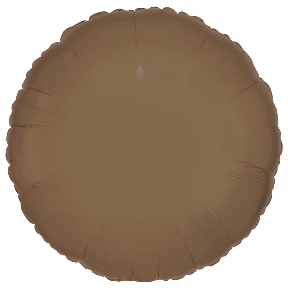 Amscan Silk Lustre Truffle Circle Standard Foil