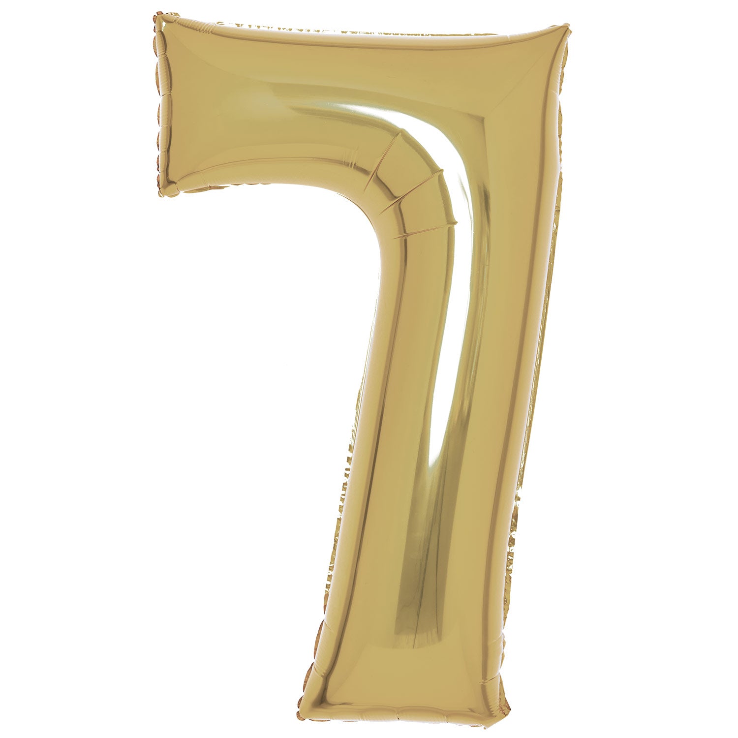 Amscan White Gold Foil Numbers 7