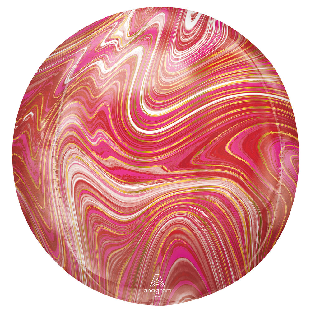 Anagram Red & Pink Marblez Orbz Foil