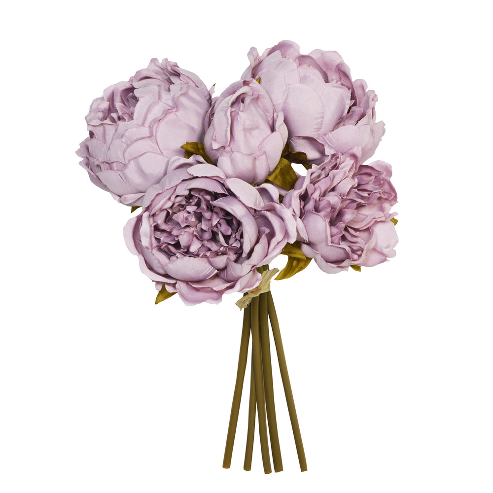 28CM Lilac Peony X 5