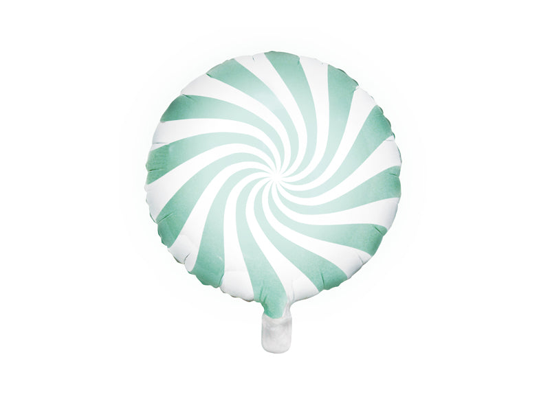Party Deco Mint Candy Swirl Foil