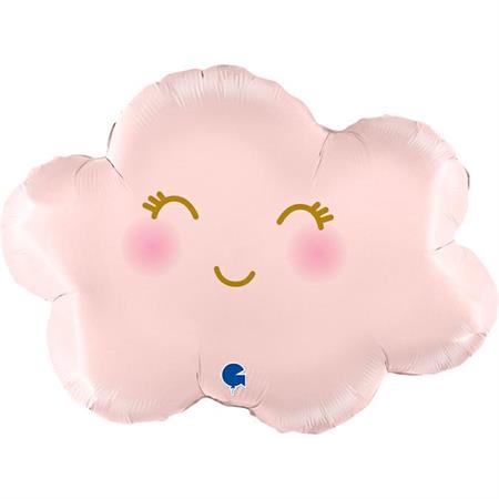 Grabo Cloudy Satin Pastel Pink Foil