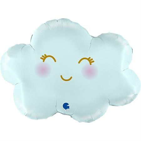 Grabo Cloudy Satin Pastel Blue Foil