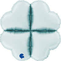 Grabo Balloon Base - Satin Pastel Blue heart