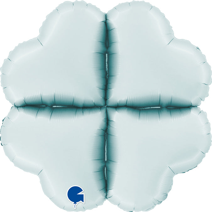 Grabo Balloon Base - Satin Pastel Blue heart