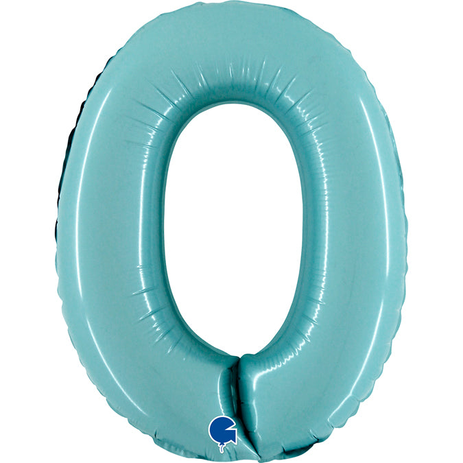 Grabo Mini Pastel Blue Foil Numbers 0