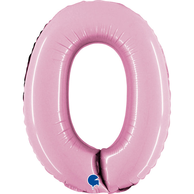 Grabo Mini Pastel Pink Foil Numbers 0