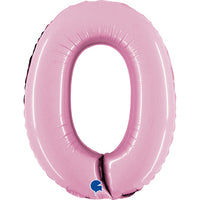 Grabo Mini Pastel Pink Foil Numbers 0