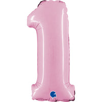 Grabo Mini Pastel Pink Foil Numbers 1