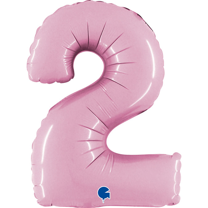 Grabo Mini Pastel Pink Foil Numbers 2