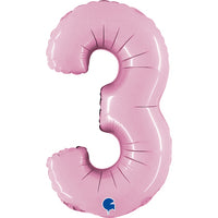 Grabo Mini Pastel Pink Foil Numbers 3