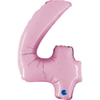 Grabo Mini Pastel Pink Foil Numbers 4