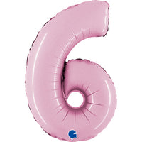 Grabo Mini Pastel Pink Foil Numbers 6