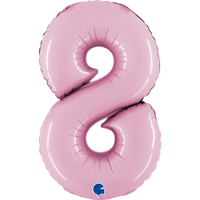 Grabo Mini Pastel Pink Foil Numbers 8