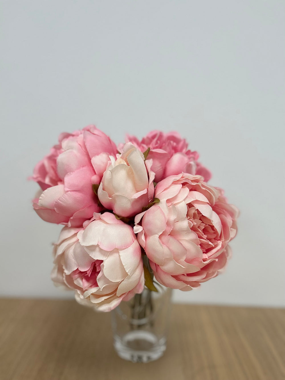 28CM Baby Pink Peony X 5