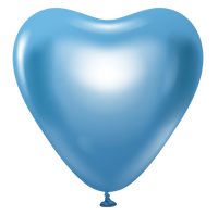 Kalisan Heart Mirror Chrome Blue