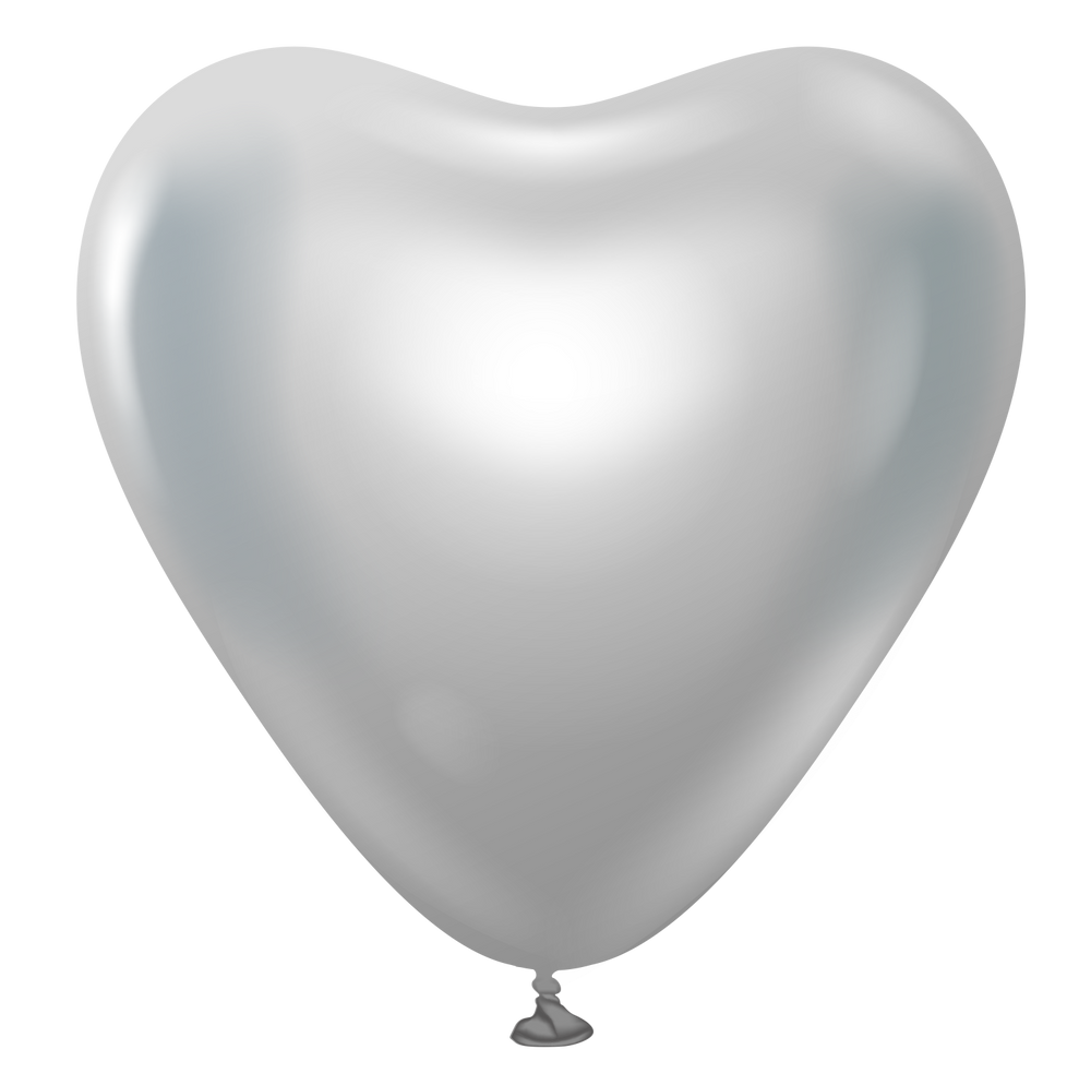 Kalisan Heart Mirror Chrome Silver