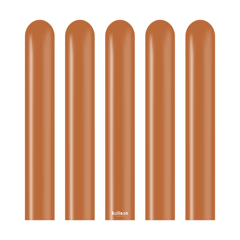 Kalisan Standard Caramel Brown Modelling Balloons