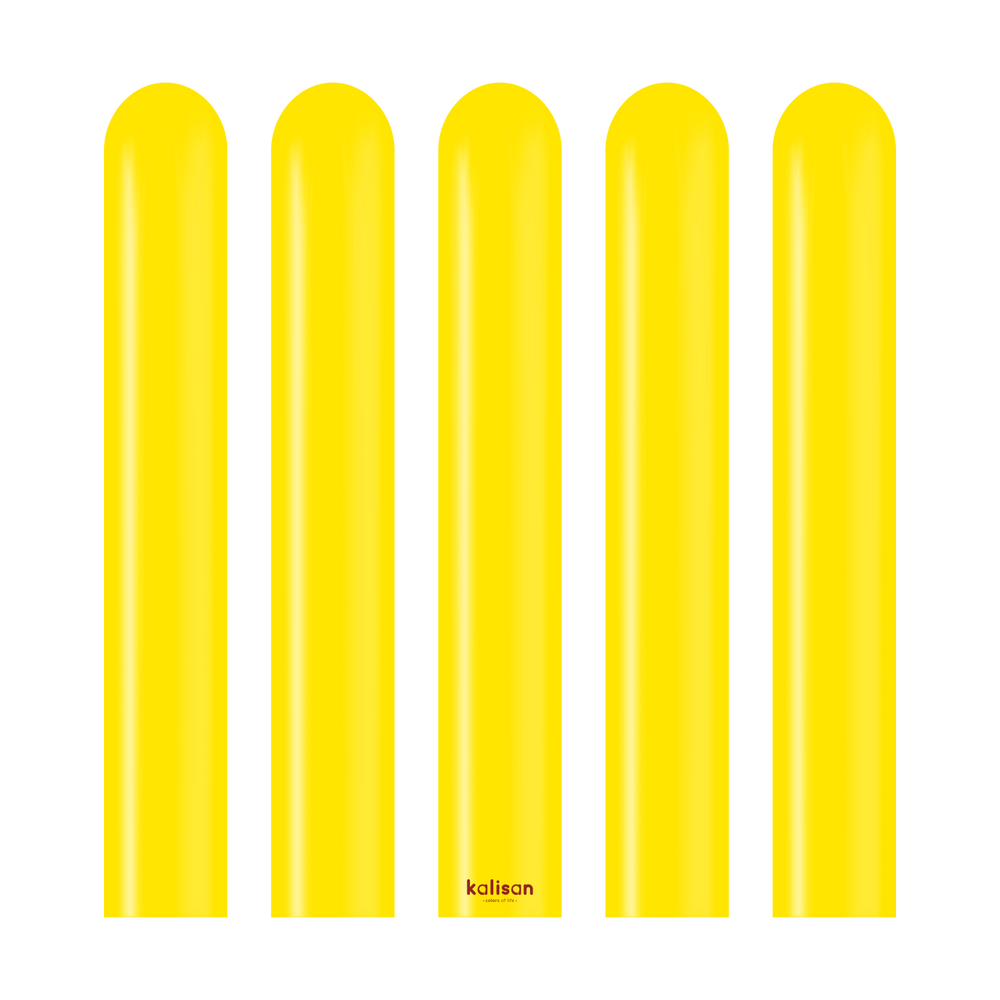 Kalisan Standard Yellow Modelling Balloons