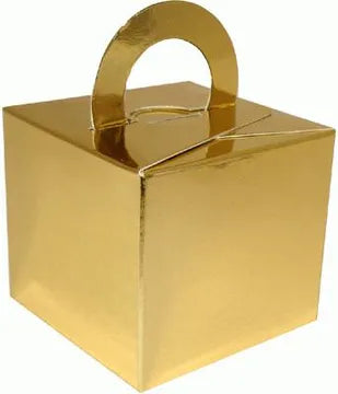 Metallic Gold Balloon Weight Boxes (10)