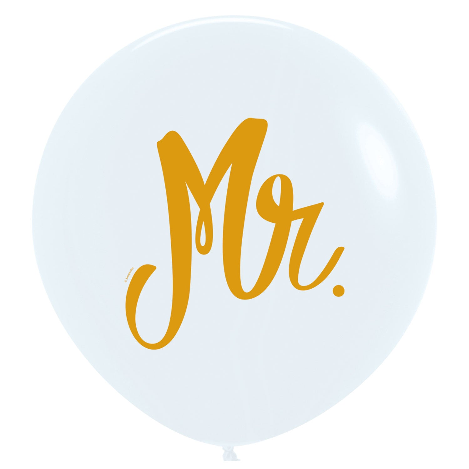 Mr Fashion White Latex Balloons