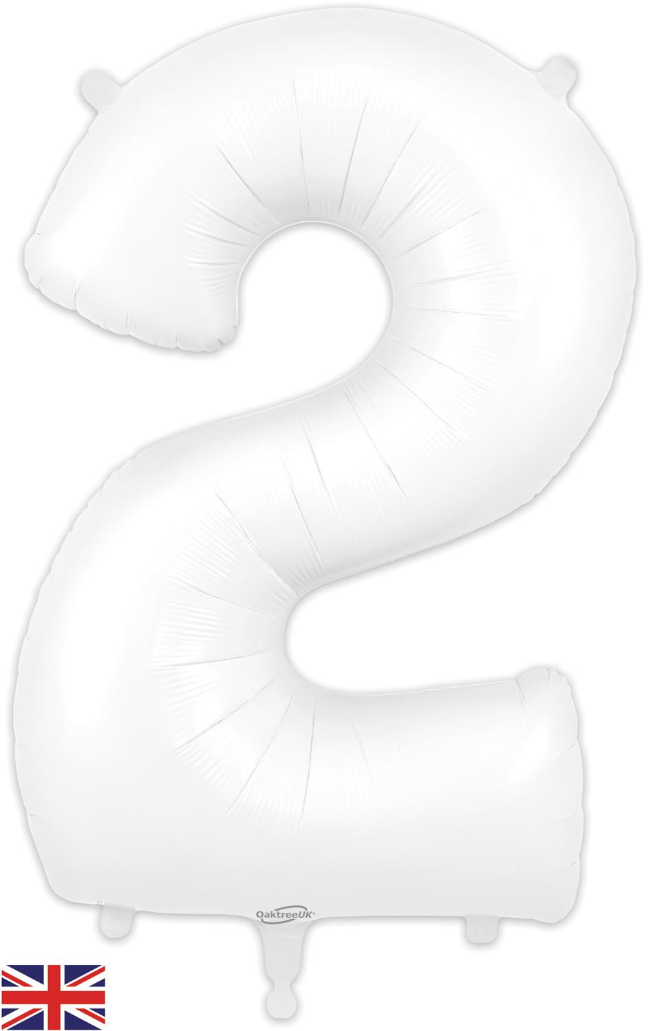 Oaktree Matte White Foil Numbers 2