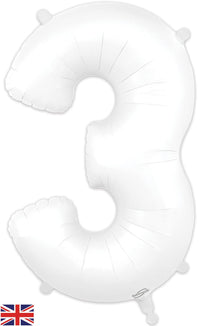 Oaktree Matte White Foil Numbers 3