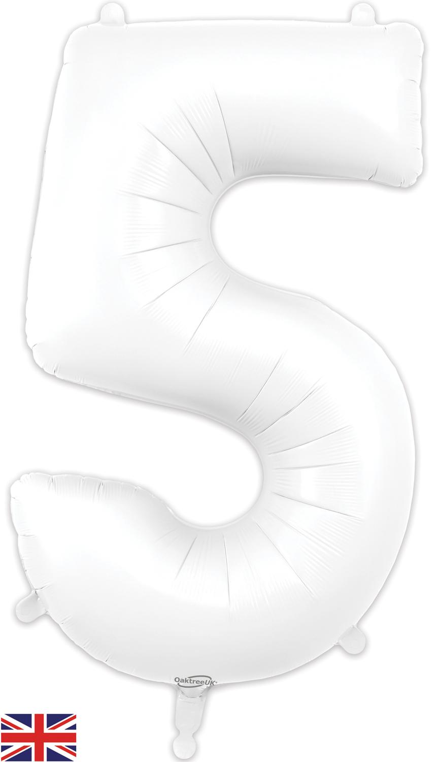 Oaktree Matte White Foil Numbers 5