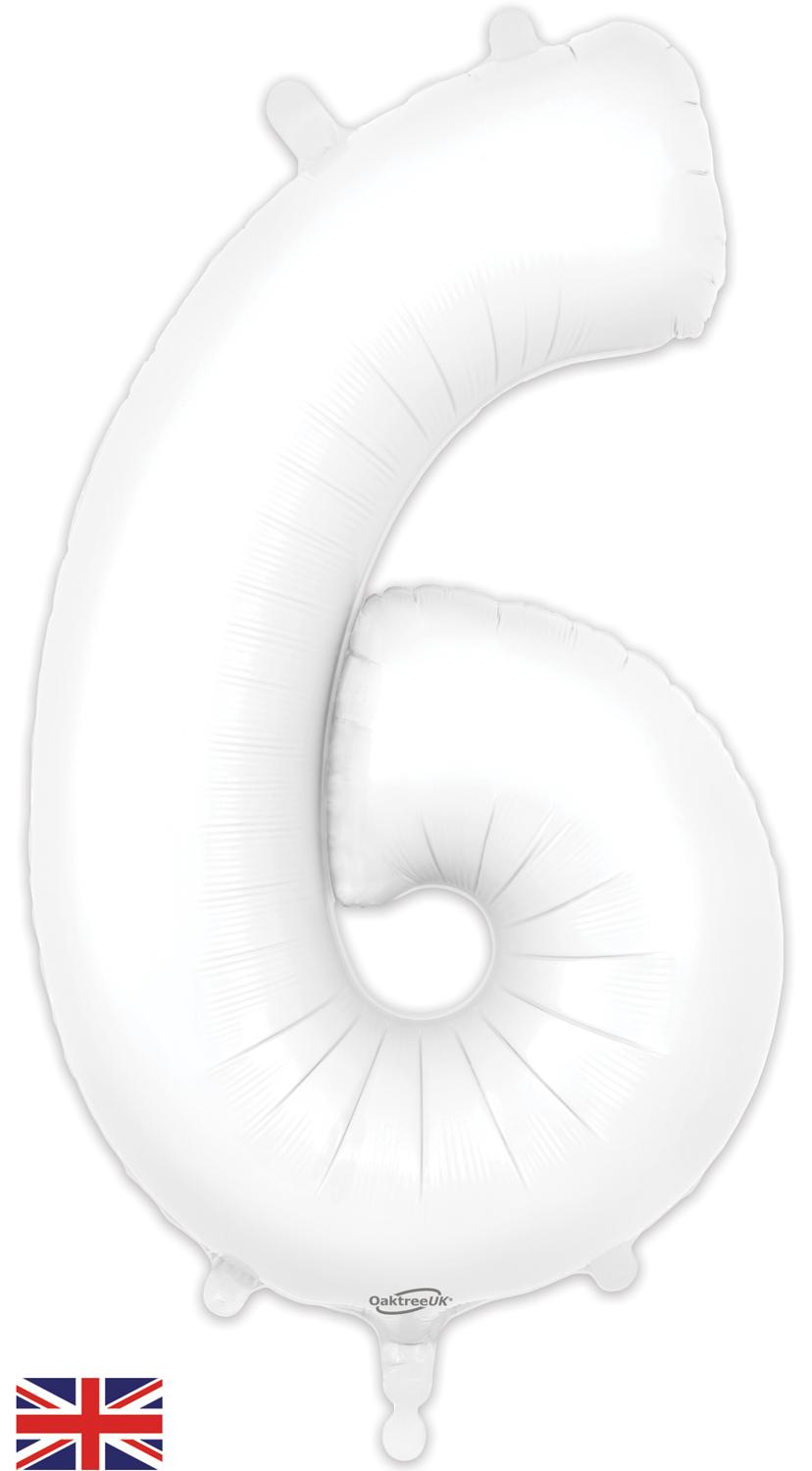 Oaktree Matte White Foil Numbers 6