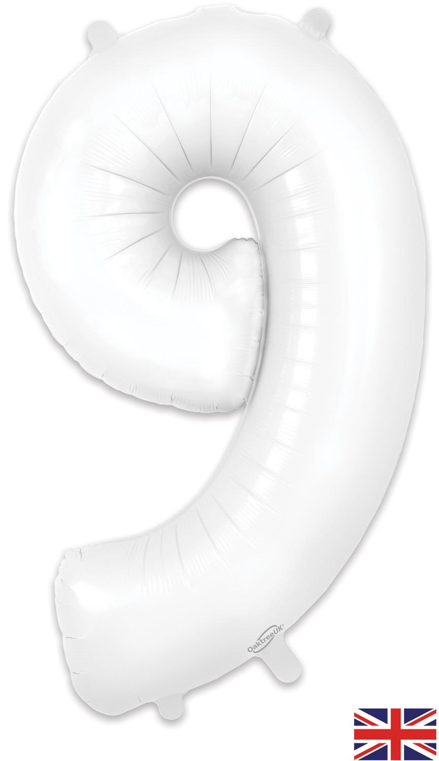 Oaktree Matte White Foil Numbers 9