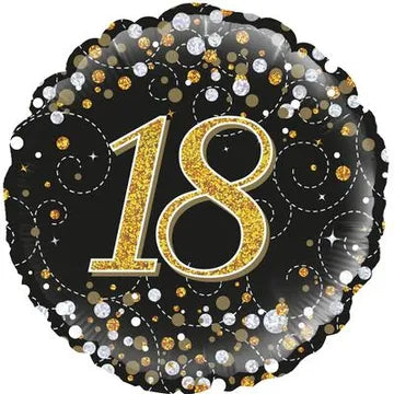 Oaktree Sparkling Black and Gold Fizz Birthday_18