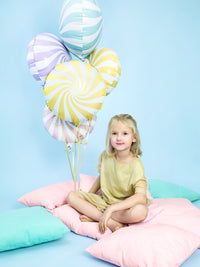 Party Deco Light Yellow Candy Swirl Foil_2