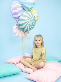 Party Deco Mint Candy Swirl Foil_2