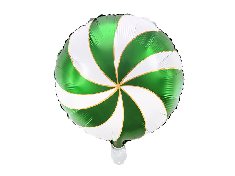 Party Deco Green Candy Swirl Foil