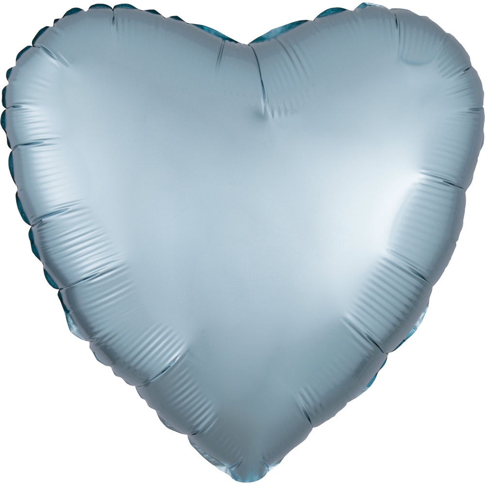 Anagram Pastel Blue Heart Satin Luxe Standard HX Foil